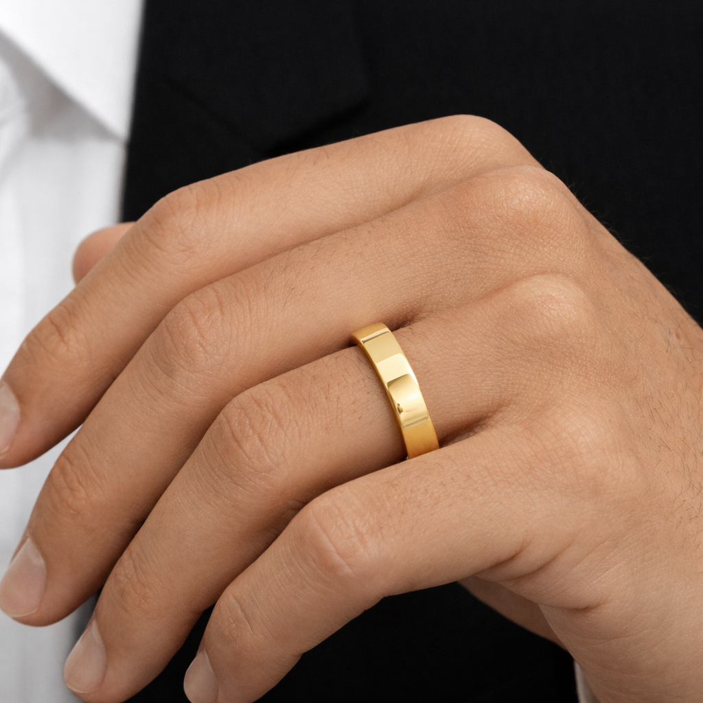 Alianca de ouro 18k feito por encomenda com design autoral e exclusivo 