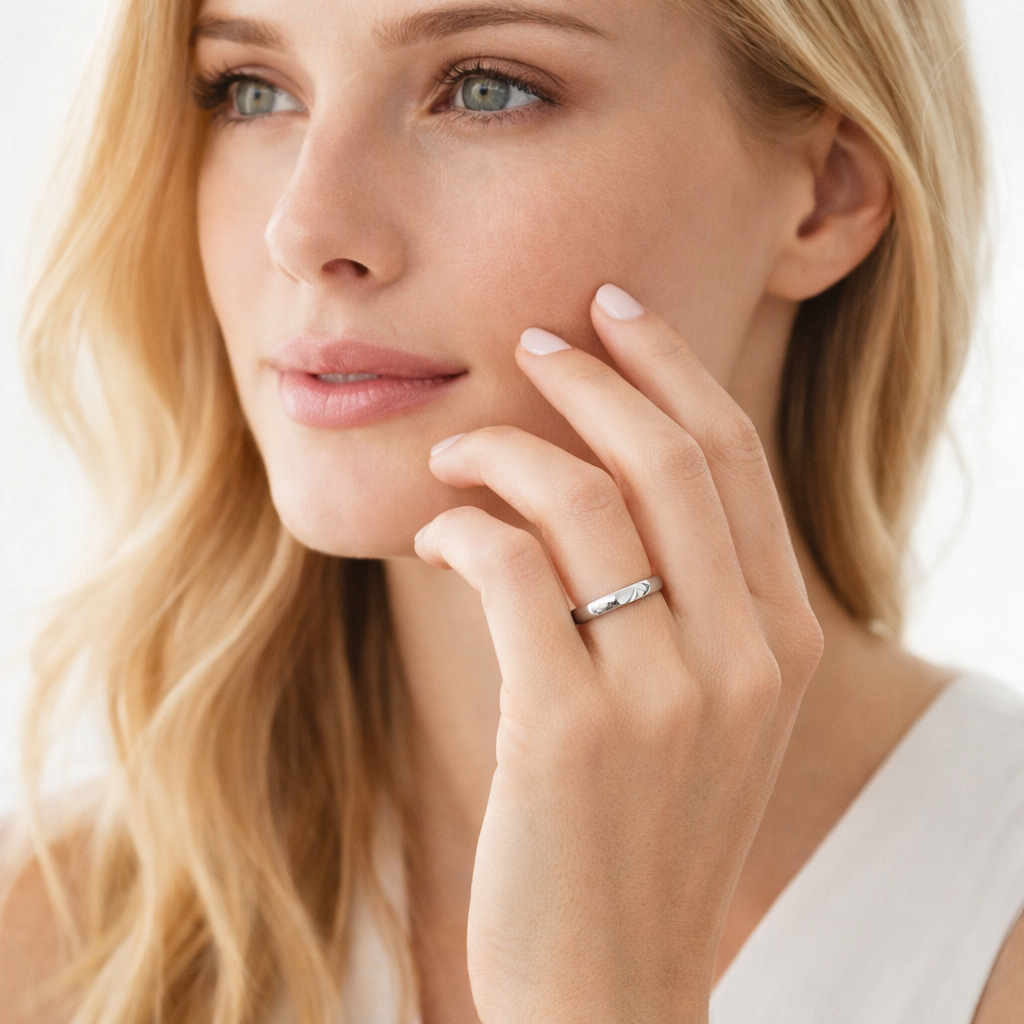 aliancas confort prata 950 simbolo de uniao e conforto
