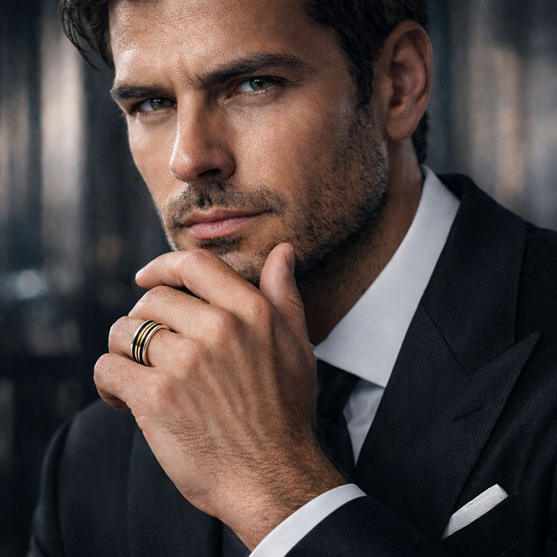 Anel de prata 950 feito para CEO joia autoral e exclusiva design elegante e atemporal