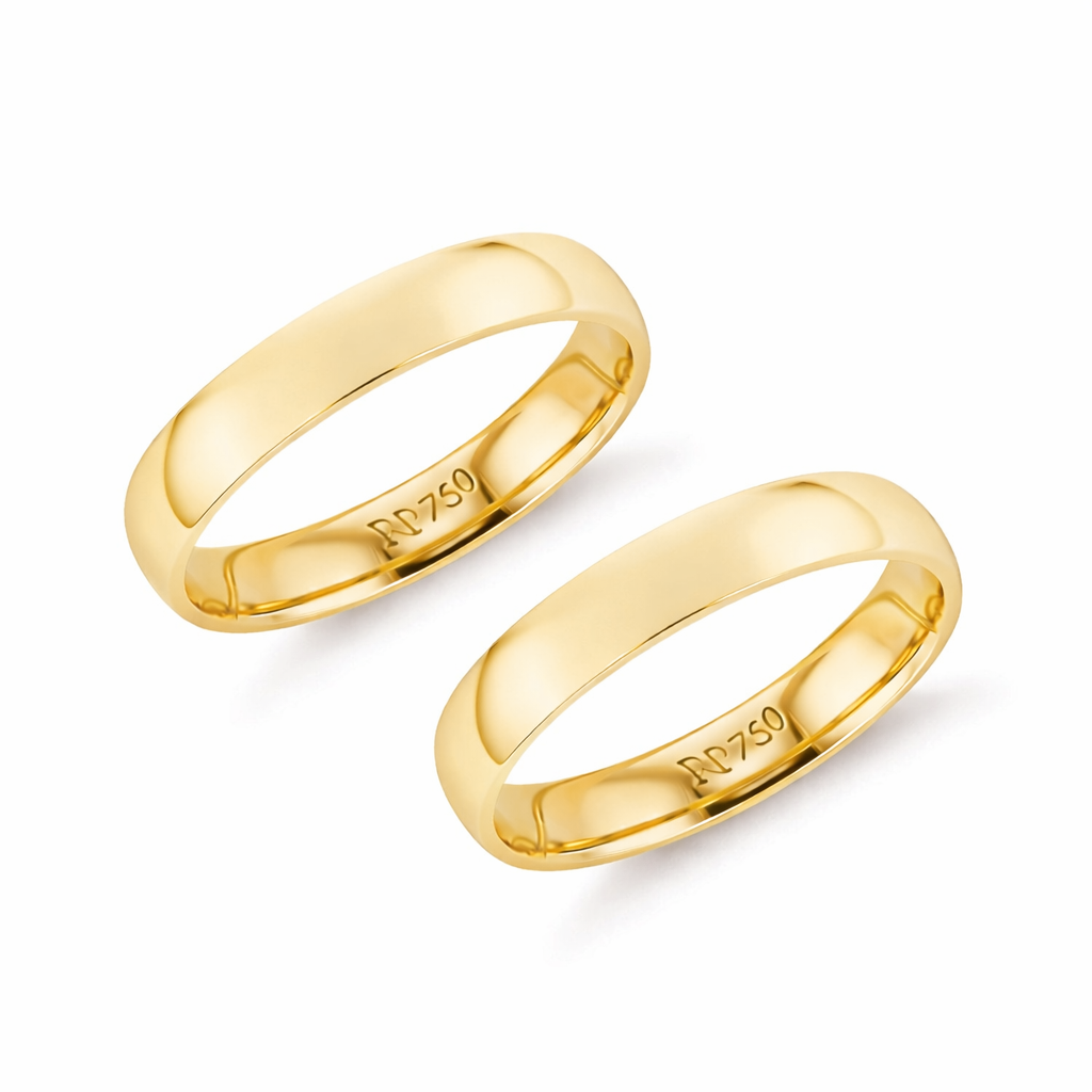 aliancas autoral tradicionais em ouro amarelo 18k joias premium artesanal