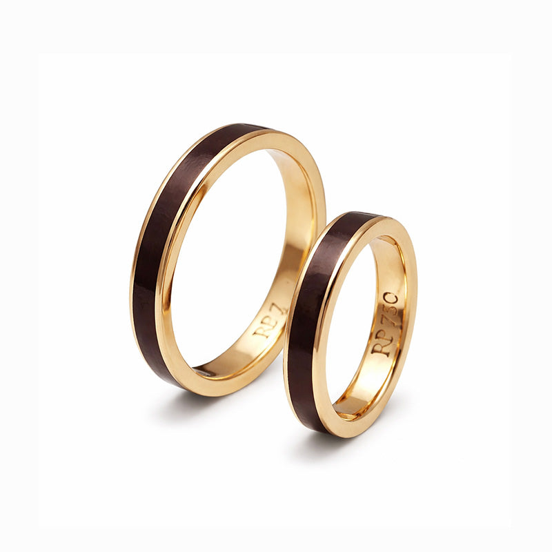 aliancas em ouro 18k e cafe arabica joias premium artesanal
