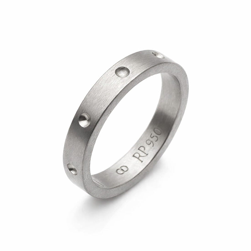 anel em prata 950 de luxo acabamento fosco joia autoral premium atemporal 