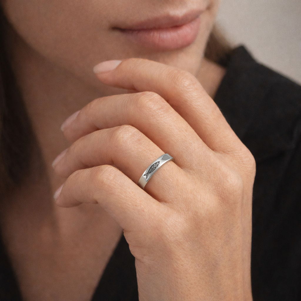 anel os escolhidos prata 950 design exclusivo autoral
