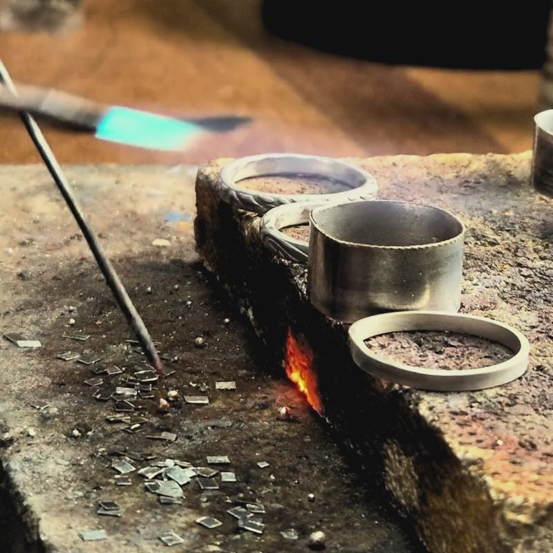 Processo de Soldagem de pecas em prata e ouro