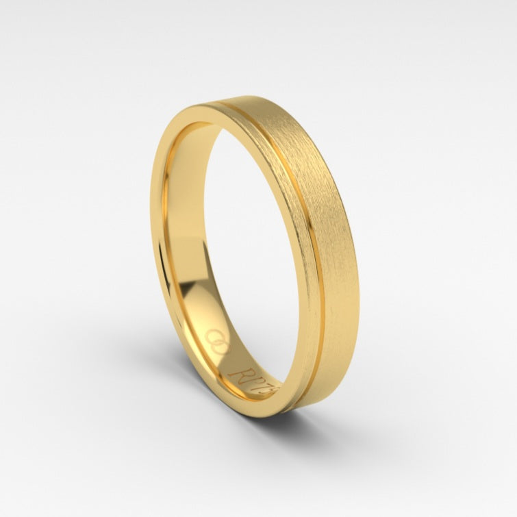 Aliança Timeless em ouro 18k