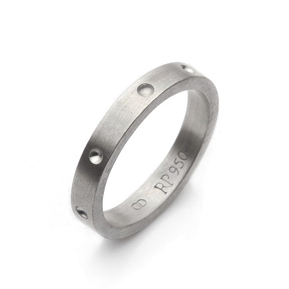 anel cavities em prata 950 acabamento fosco joia autoral
